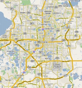 map of orlando